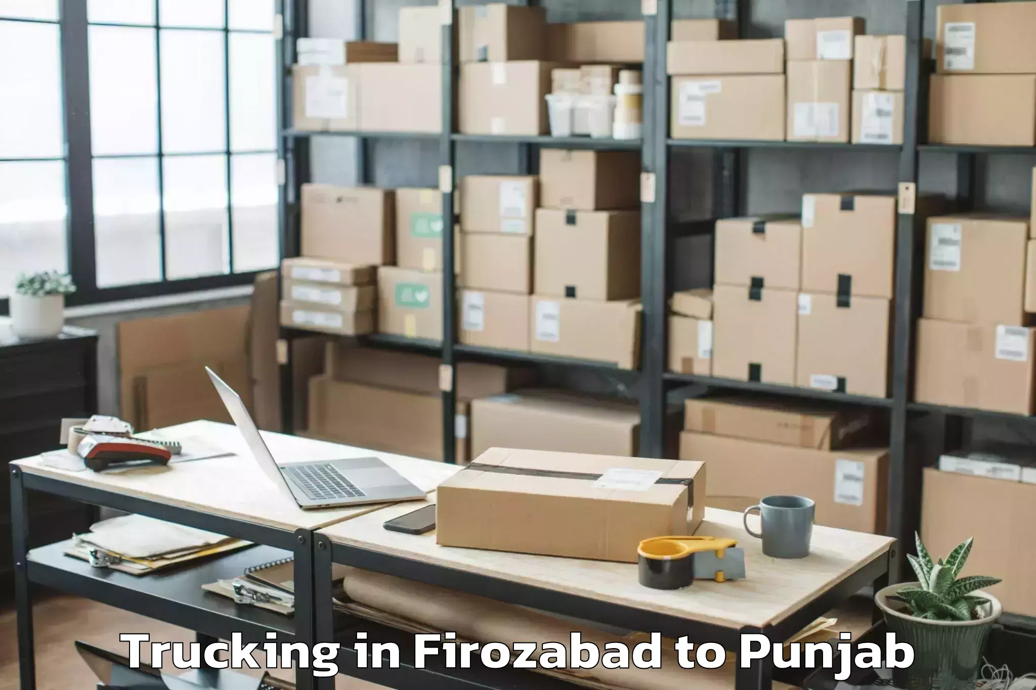 Book Firozabad to Rampura Phul Trucking Online